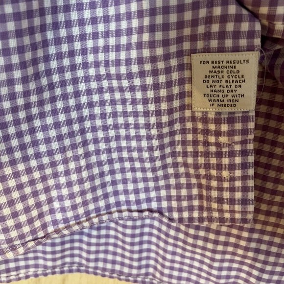 Peter Millar Shirt Mens Extra Large Purple Button Up Casual Cotton XL - Picture 3 of 6